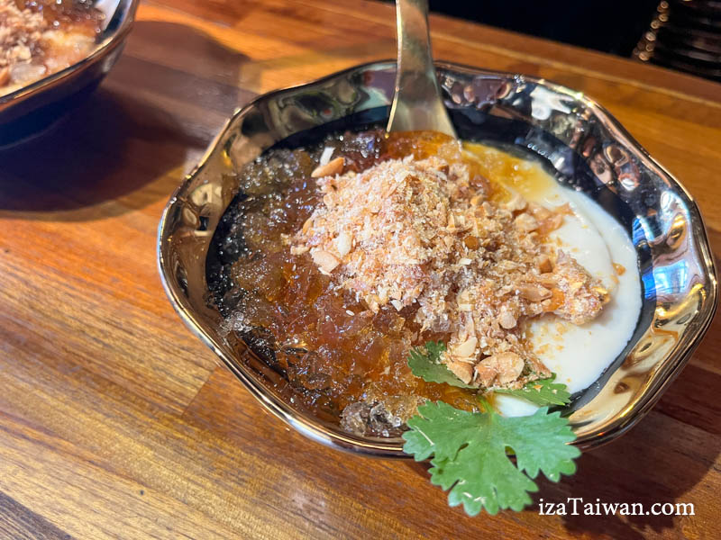 白水豆花麥芽糖花生桃膠豆花
